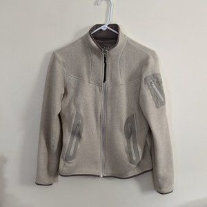 ARC'TERYX Polartec Full Zip Covert Cardigan Fleece Jacket Ivory, Women's Size M